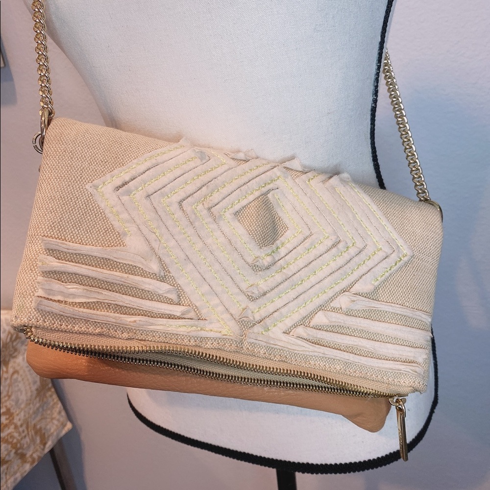 Bcbgeneration Tribal/Aztec Pattern Crossbody Bag - image 1